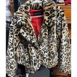 Cheetah Faux Fur Jacket